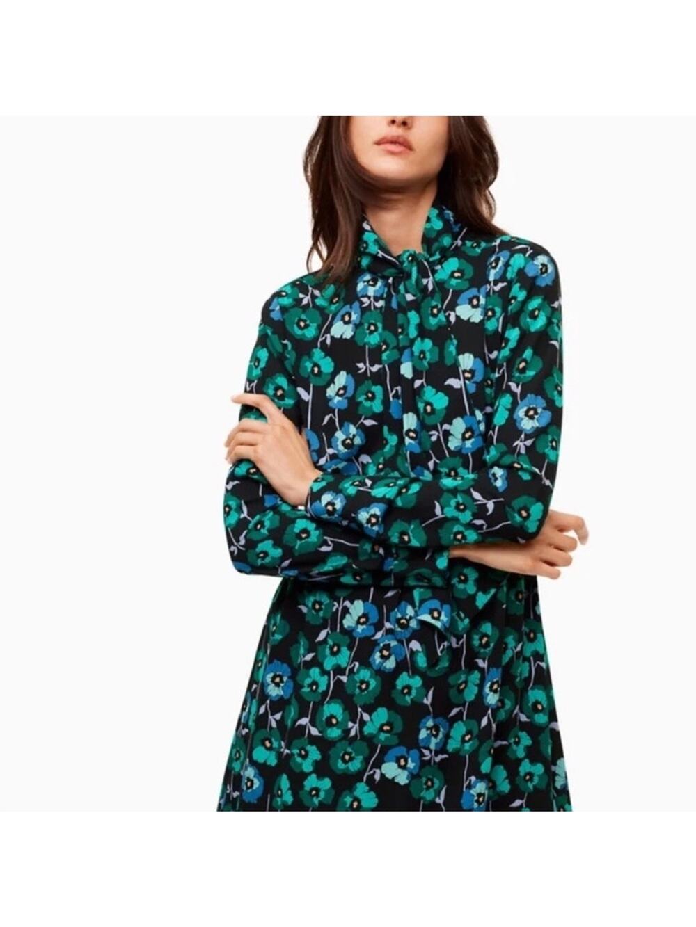 Sunday Best Veronica Dress Size S from Aritzia Dark Floral Print Career